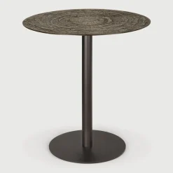 Ethnicraft Bistrotafels|Ronde Bistrotafel Blend 70cm, kleur Whisky