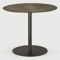 Ethnicraft Bistrotafels|Ronde Bistrotafel Blend 90cm, kleur Whisky