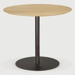 Ethnicraft Bistrotafels|Ronde Bistrotafel Blend 90cm, kleur Naturel