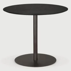 Ethnicraft Bistrotafels|Ronde Bistrotafel Blend 90cm, kleur Zwart