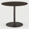 Ethnicraft Bistrotafels|Ronde Bistrotafel Blend 90cm, kleur Bruin