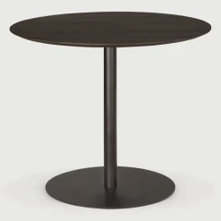 Ethnicraft Bistrotafels|Ronde Bistrotafel Blend 90cm, kleur Bruin