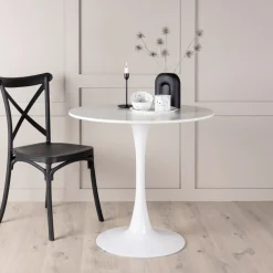 Nohr Bistrotafels|Ronde Bistrotafel Keywanda 80cm, kleur Wit