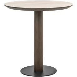 Richmond Interiors Bistrotafels|Ronde Bistrotafel Ritz Travertin, 75cm Bruin