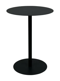 Zuiver Bistrotafels|Ronde Eettafel|Ronde Bistrotafel Snow Staal, 57cm, kleur Zwart