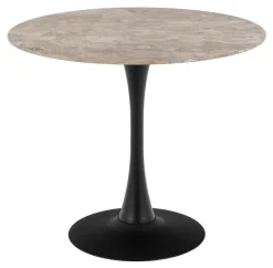 Bendt Bistrotafels|Ronde Bistrotafel Tempest Keramiek met marmerlook, 90cm