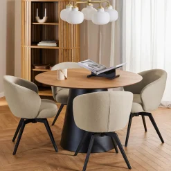Bendt Ronde Eettafel|Ronde Eettafel Anemone Eiken, 120cm