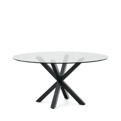 Kave Home Ronde Eettafel|Ronde Eettafel Argo Glas, 150cm