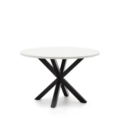 Kave Home Ronde Eettafel|Ronde Eettafel Argo Melamine, 120cm Wit