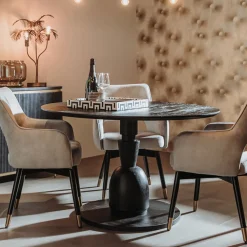 Tower Living Ronde Eettafel|Ronde Eettafel Brunello Mangohout, 130cm