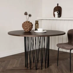 Nohr Ronde Eettafel|Ronde Eettafel Danni 120cm, kleur Mokka