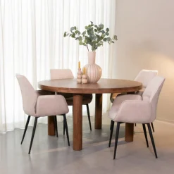 LABEL51 Ronde Eettafel|Ronde Eettafel Elly Mangohout, 140cm, kleur l Nature