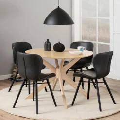 Bendt Ronde Eettafel|Ronde Eettafel Evald 105cm Eiken