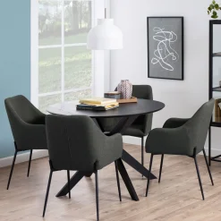 Bendt Ronde Eettafel|Ronde Eettafel Evald 105cm Eiken