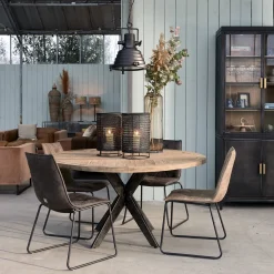 Rivièra Maison Ronde Eettafel|Ronde Eettafel Falcon Crest 150cm