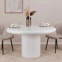 By-Boo Ronde Eettafel|Ronde Eettafel Frost 130cm, kleur Wit