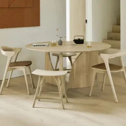 Ethnicraft Ronde Eettafel|Ronde Eettafel Geometric Hout, 150cm