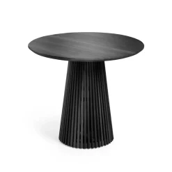 Kave Home Ronde Eettafel|Ronde Eettafel Jeanette Mindihout, kleur Zwart