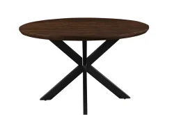 Livingfurn Ronde Eettafel|Ronde Eettafel Jesper Mangohout, kleur Donker Bruin