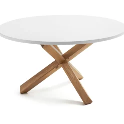 Kave Home Ronde Eettafel|Ronde Eettafel Lotus kleur Wit/Eiken