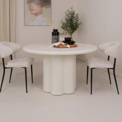 Tower Living Ronde Eettafel|Ronde Eettafel Melzo kleur Wit
