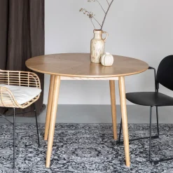 ZILT Ronde Eettafel|Ronde Eettafel Memo Eikenhout, kleur Naturel