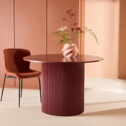 Nohr Ronde Eettafel|Ronde Eettafel Mistina 110cm, kleur Burgundy