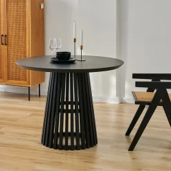 Artistiq Living Ronde Eettafel|Ronde Eettafel Nikkie Hevea hout, 100cm