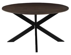 LABEL51 Ronde Eettafel|Ronde Eettafel Otis Mangohout Espresso