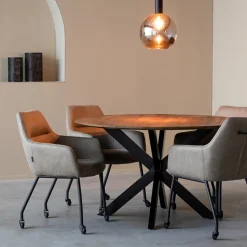 LABEL51 Ronde Eettafel|Ronde Eettafel Otis Mangohout, kleur Naturel