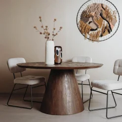 Tower Living Ronde Eettafel|Ronde Eettafel Premana Mangohout, kleur Bruin