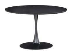 WOOOD Ronde Eettafel|Ronde Eettafel Sammy 120cm, kleur Zwart