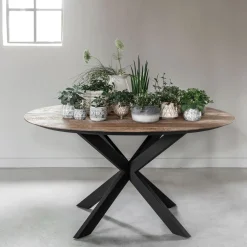 DTP Home Ronde Eettafel|Ronde Eettafel Shape Teakhout Naturel