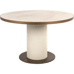 Richmond Interiors Ronde Eettafel|Ronde Eettafel Tivoli Keramiek, 130cm Wit