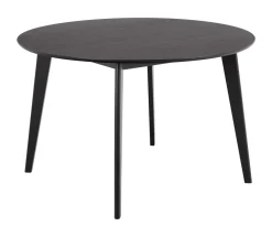 Bendt Ronde Eettafel|Ronde Eettafel Torkil Eikenfineer, kleur Zwart