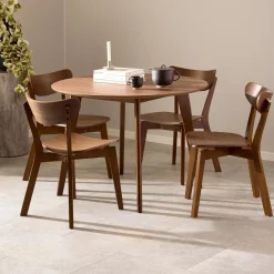 Bendt Ronde Eettafel|Ronde Eettafel Torkil Walnoot Bruin