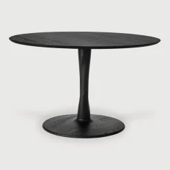 Ethnicraft Ronde Eettafel|Ronde Eettafel Torsion Gevernist Eikenhout, 127cm