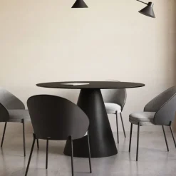 Kave Home Ronde Eettafel|Ronde Eettafel Wilshire Glas en metaal, 120cm