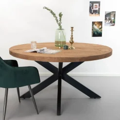 Sohome Ronde Eettafel|Ronde Eettafel Yannick Mango met metaal