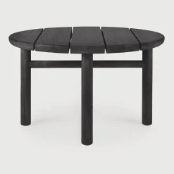 Ethnicraft Loungetafels & Bijzettafels|Ronde Outdoor Bijzettafel Quatro Teakhout, 59cm