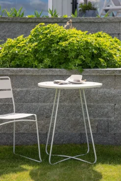 Nohr Eettafels Voor In Je Tuin|Ronde Outdoor Bistrotafel Terrah 60cm, kleur Beige