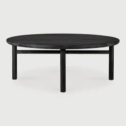 Ethnicraft Loungetafels & Bijzettafels|Ronde Outdoor Salontafel Quatro Teakhout, 95cm