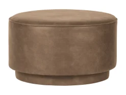 vtwonen Poefs & Hockers|Ronde Poef Coffee Eco-leer 60cm
