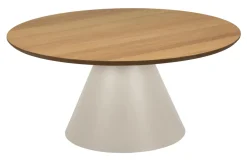 Bendt Ronde Salontafel|Ronde Salontafel Anemone Eiken, kleur Grijs Naturel