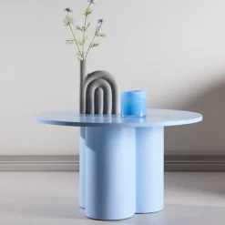 Nohr Ronde Salontafel|Ronde Salontafel Anh 80cm, kleur Licht Blauw