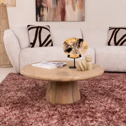 Tower Living Ronde Salontafel|Ronde Salontafel Asti Mangohout, 90cm