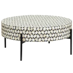 Tower Living Ronde Salontafel|Ronde Salontafel Brendola Bone inlay