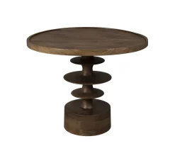 Dutchbone Ronde Salontafel|Ronde Salontafel Cath Mangohout, 66cm