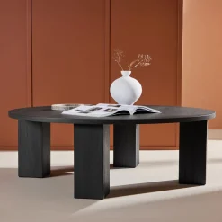 Nohr Ronde Salontafel|Ronde Salontafel Ciji MDF, 120cm, kleur Zwart
