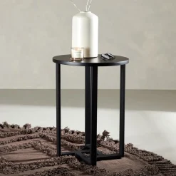 Nohr Ronde Salontafel|Ronde Salontafel Dallin MDF, kleur Zwart